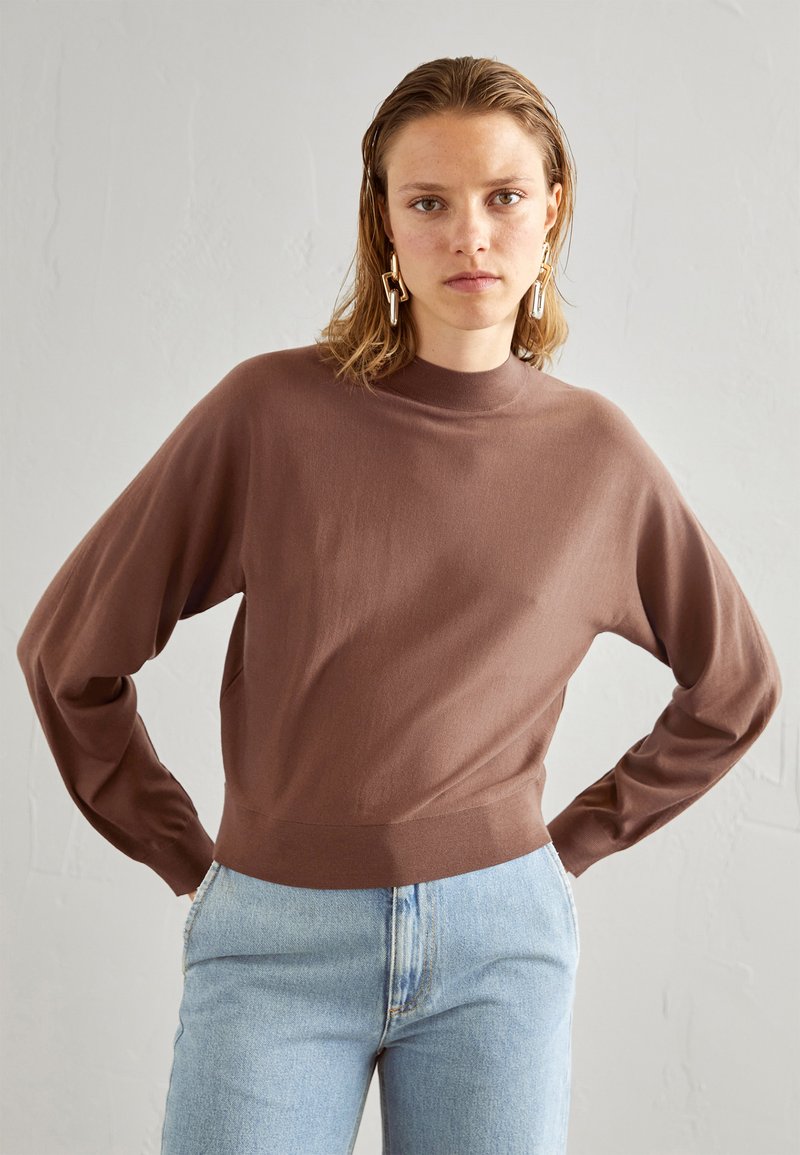 theory-mock-neule-pecan-vaaleanruskea-zalando-fi