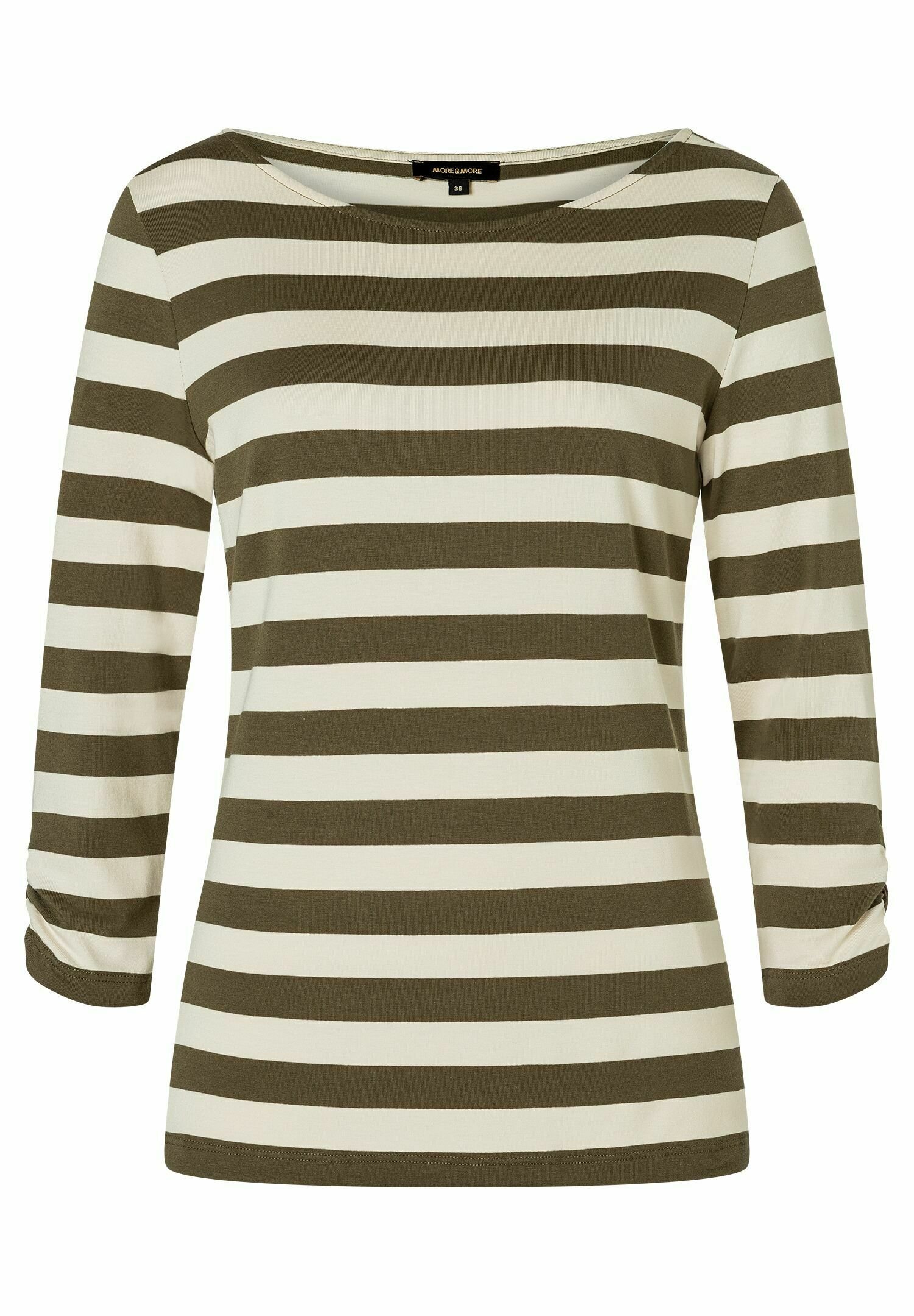 More & More STREIFEN 3/4 ARM - Langarmshirt - oliv - Zalando.de