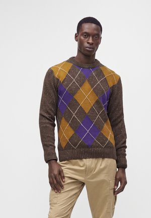 GANT ARGYLE brązowy