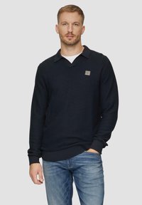 s.Oliver MIT UND GARMENT DYE - Poloshirt - navy