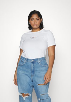 INCLUSIVE PRIDE CREWNECK - Print T-shirt - bright white