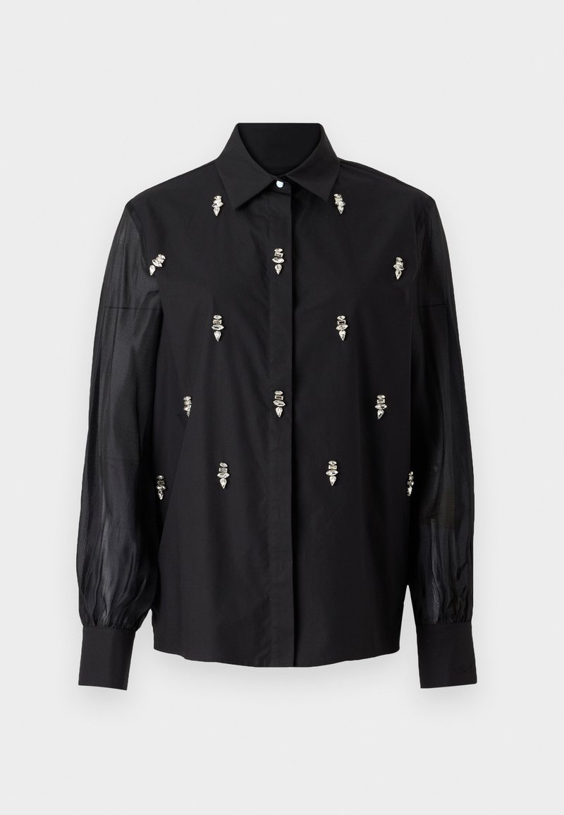 Karl Lagerfeld Overhemdblouse zwart Karl Lagerfeld Overhemdblouse zwart