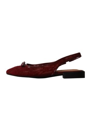Stephan Shoes, BALLERINES À ENFILER STEPHAN PARIS - Ballerina's met enkelbandjes - rouge bordeaux