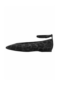 Tamaris Ankle strap ballet pumps - grey leopard
