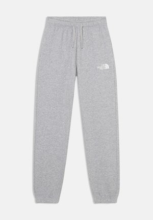 REGULAR TAPERED JOGGERS UNISEX - Tracksuit bottoms - light grey heather