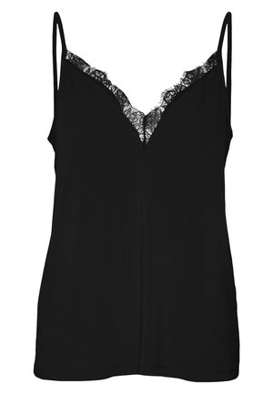 Vero Moda VMALBERTA INSERT SINGLET - Top - black