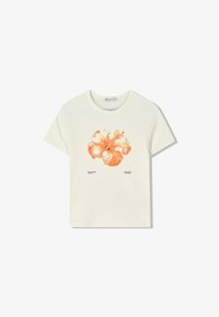 Bershka SHORT SLEEVE Print T-shirt beige Zalando