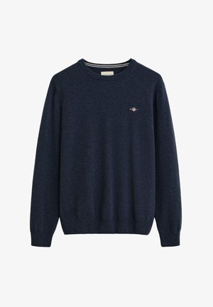 GANT SUPERFINE CREW NECK - Striktrøje - blau