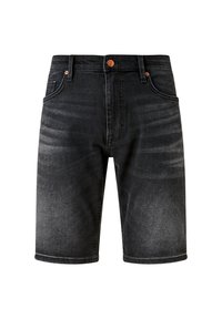 QS Farkkushortsit - black denim