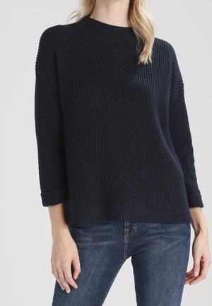 Stickad tröja - dark blue