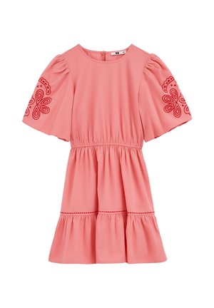Dnevna obleka - coral pink