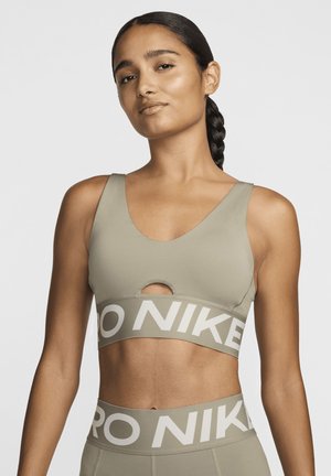 INDY PLUNGE BRA BOLD - Sports-BH-er med medium støtte - light army/lt orewood brn/(white)