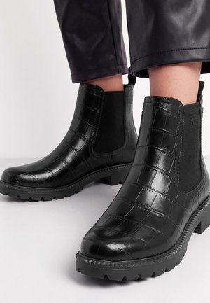 Tamaris, CHELSEA BOOT - Botines - black croco