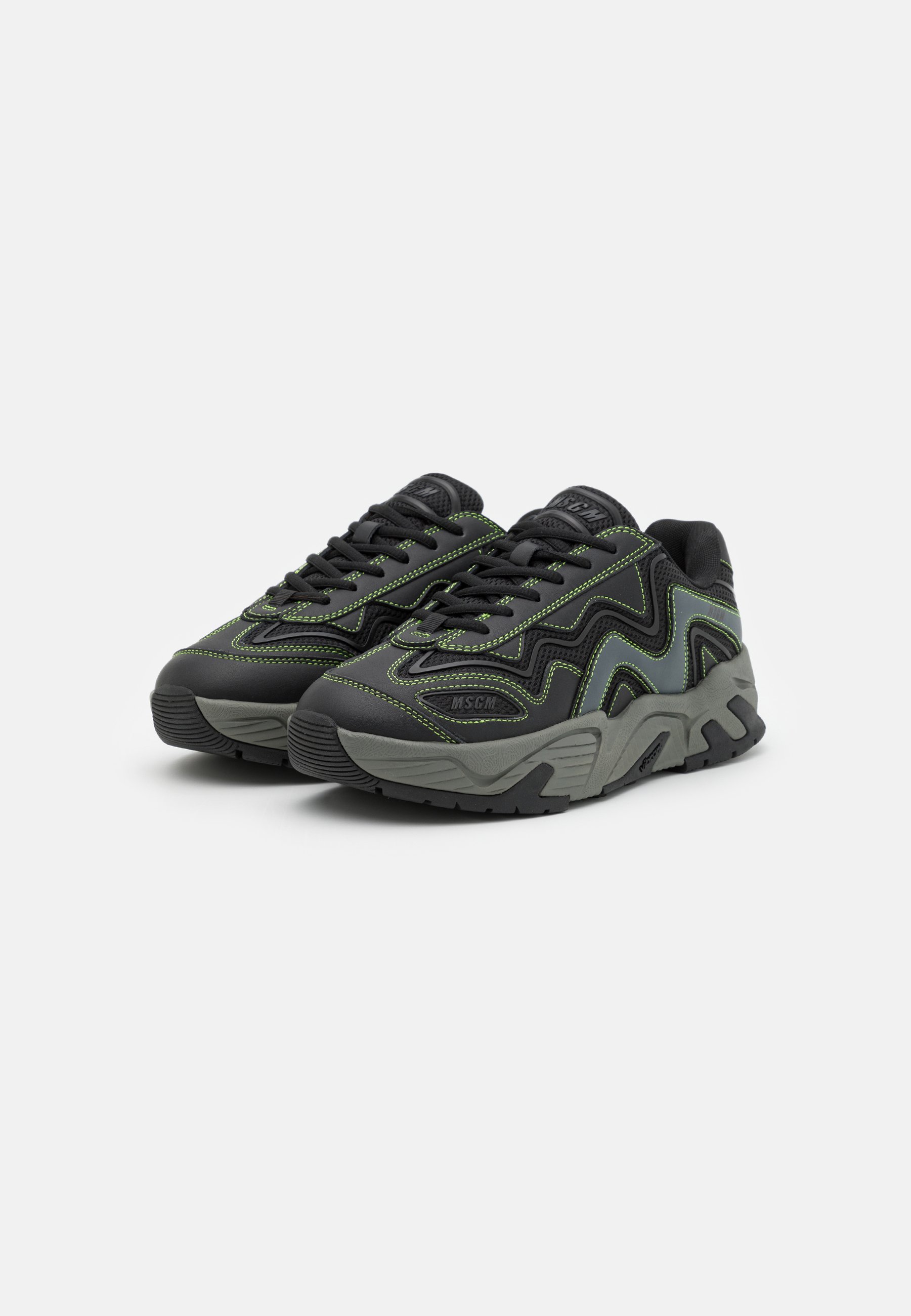 calzature Uomo | Z RUNNING LETTERING MSGM NERO | MSGM « Le Gioie Di Marisol