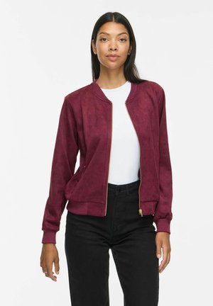 VILA BOMBER JACKET VIHANSE ZIPPER - Sweat zippé - winetasting