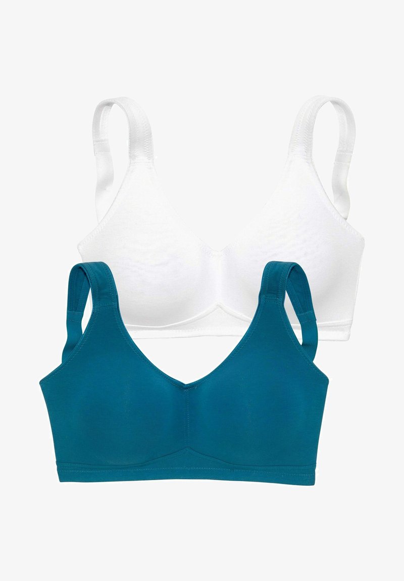 LASCANA 2 PACK - Bustier - petrol + weiß