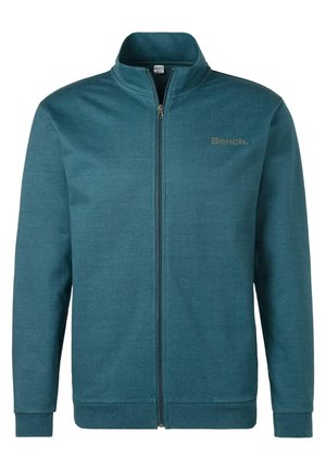 Zip-up sweatshirt - petrol meliert