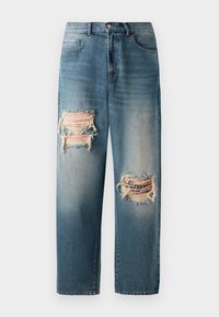TATTOO TEASE UNISEX - Relaxed fit jeans - washed-light blue