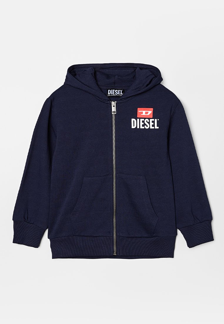 Diesel Sweater met rits donkerblauw