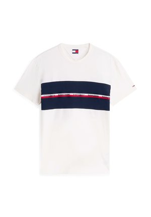 Tommy Jeans, TJM REG TAPE TEE C1 - T-Shirt print - ancient white