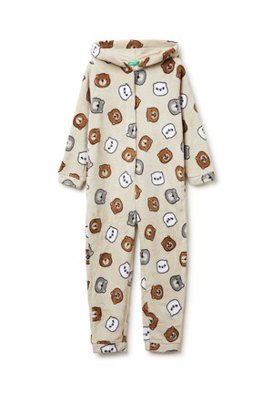 ONESIE WITH ANIMAL PRINT - Pigiama - beige