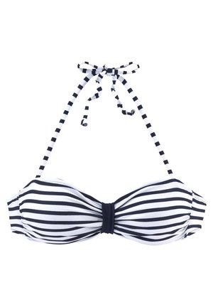 Venice Beach, SUMMER - Bikini top - weiß-marine-gestreift