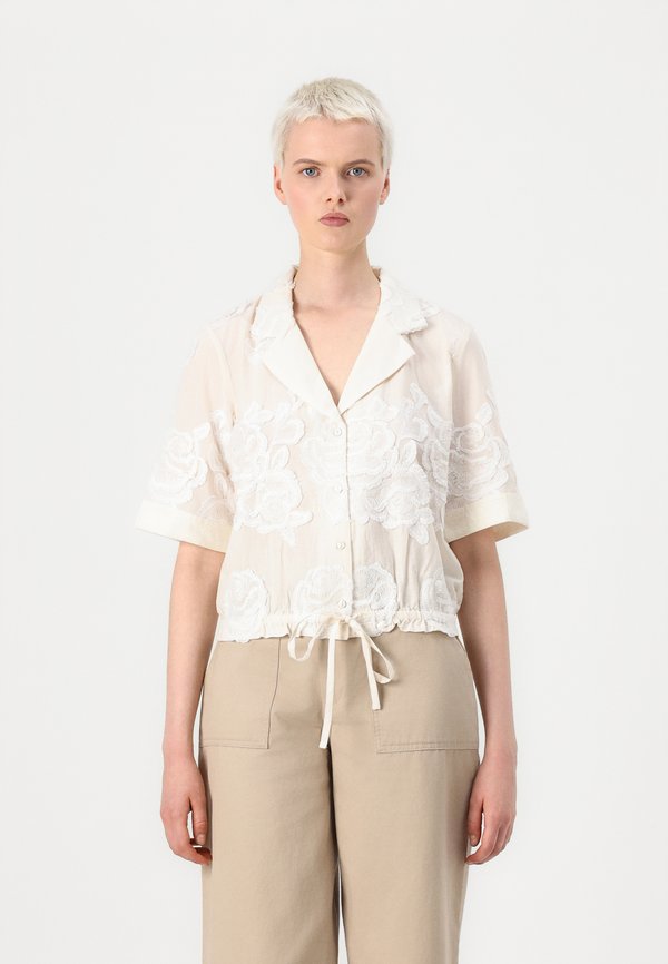 ZOE RESORT COLLAR SHIRT - Button-down blouse - birch