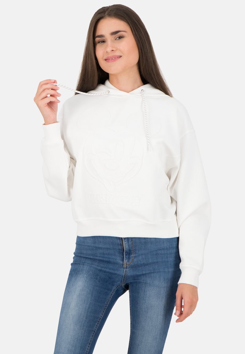 Damen Sweatshirts | Frogbox MICKEY Kapuzenpullover clear white/weiß - RC62898 Damen Sweatshirts | Frogbox MICKEY Kapuzenpullover clear white/weiß - RC62898