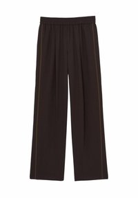 Reiss REMI ELASTICATED SIDE STRIPE WIDE LEG - Bukser - chocolate brown
