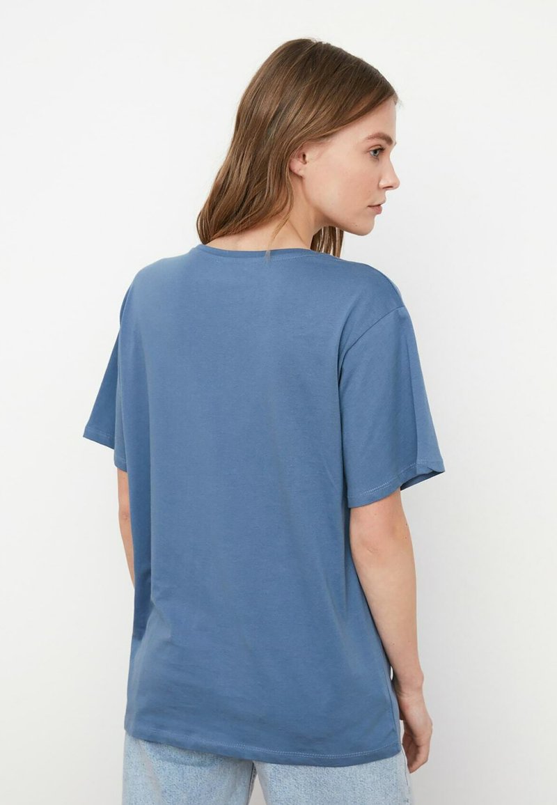 Damen T-Shirts | Trendyol T-Shirt basic blue/blau - LF17236 Damen T-Shirts | Trendyol T-Shirt basic blue/blau - LF17236
