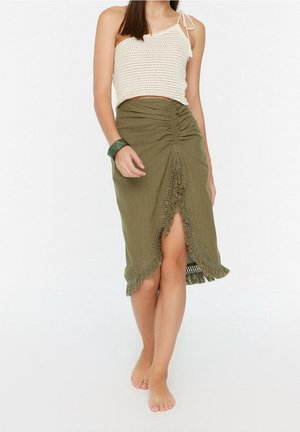 A-snit nederdel - khaki