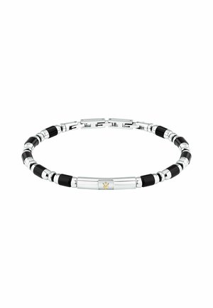 Armband - zwart zilverkleurig