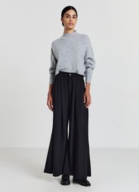 Calliope CON TRECCE - Pullover - grigio perla