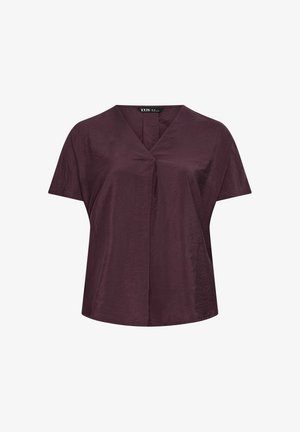 Yours Clothing, PLUS SIZE BLOUSES & SHIRTS - Camicetta - aubergine