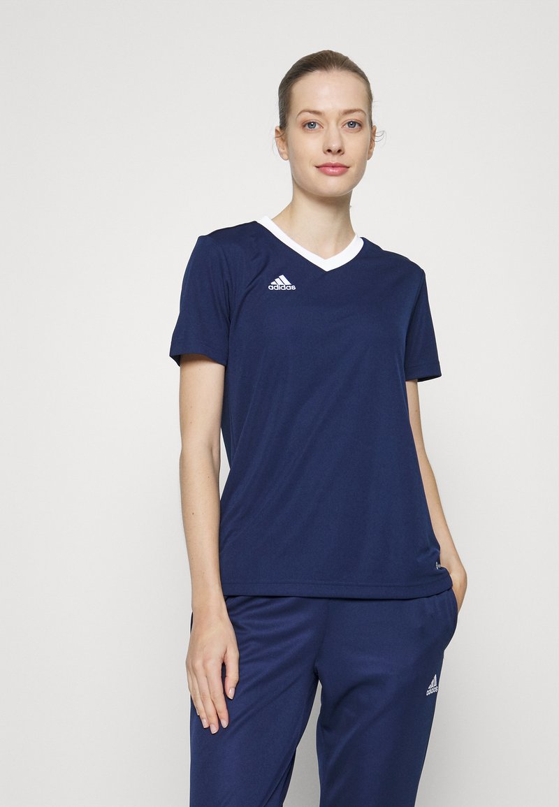 adidas Performance ENTRADA - Basic T-shirt - team navy blue/dark blue ...