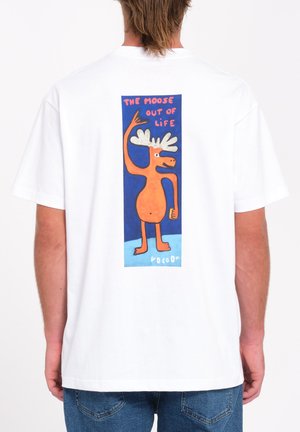 MOOSET - Print T-shirt - white