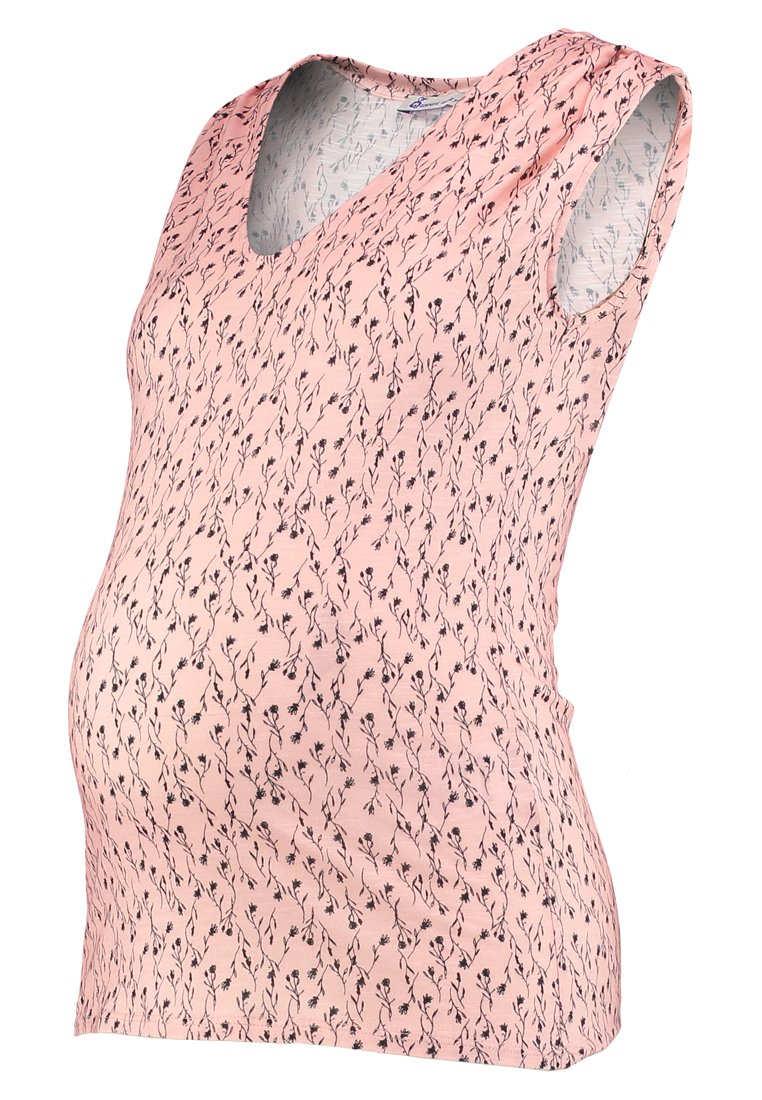 Queen Mum T-shirt print donkerroze