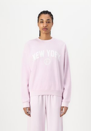 Good American BRUSHED GRAPHIC CREW NEW YORK - Sweatshirt - candy pink