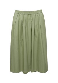 RUFFLED - MIDI  - Áčková sukně - khaki