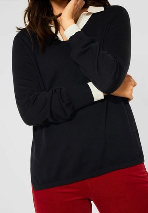 Strickpullover - black