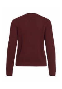 VILA VIDALO O NECK - Stickad tröja - cabernet