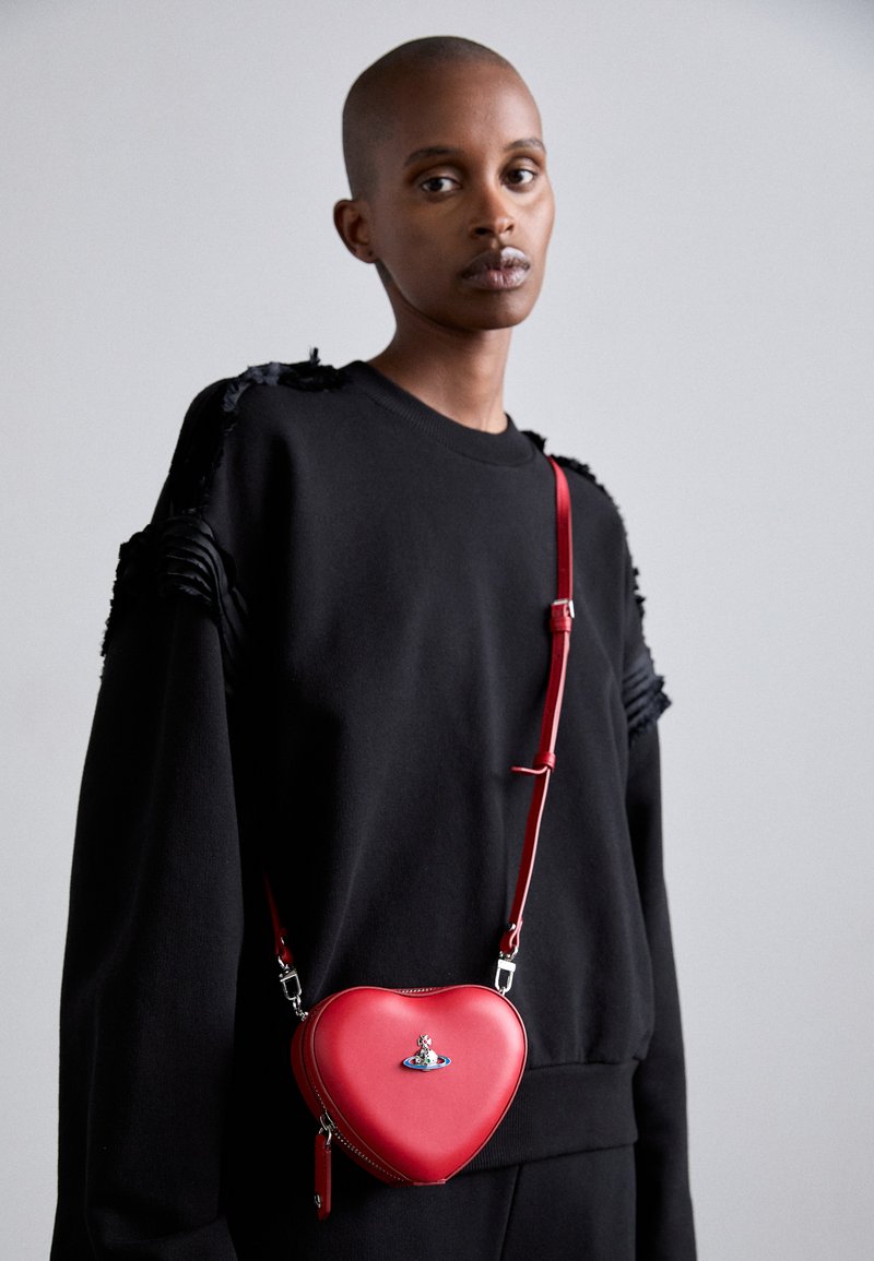 Vivienne Westwood MINI HEART CROSSBODY - Borsa a tracolla - red