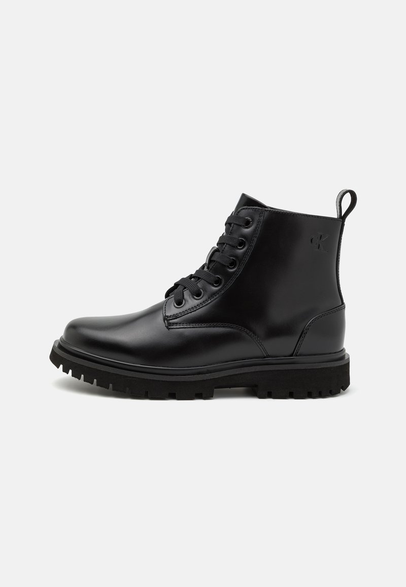 Calvin Klein Jeans EVA BOOT MID LACEUP - Botines bajos - triple black