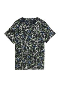 Tričko s potlačou - multicolor navy dot structure