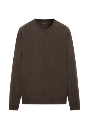 Massimo Dutti, Jumper - mottled dark brown