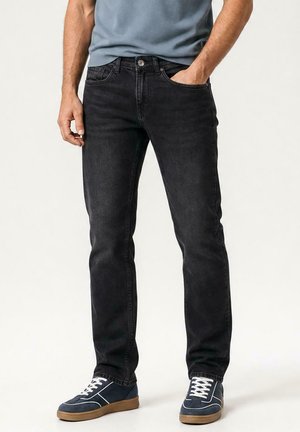Cars Jeans, JEANS STAPLER REGULAR FIT - Straight leg jeans - black used