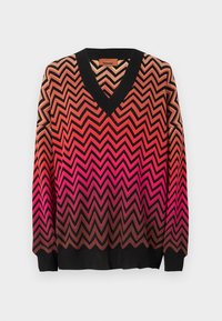 V NECK - Džemperis - dark red