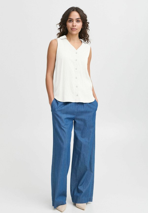FRVINA - Button-down blouse - blanc de blanc2