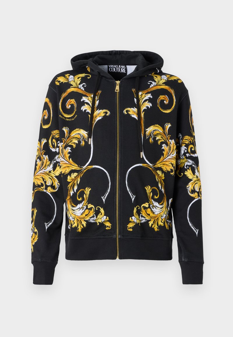 Versace Jeans Couture PAN BAROCCO OUTLINE - Kapuzenpullover - black ...