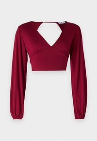 CRISSY BACKLESS - T-shirt à manches longues - wine